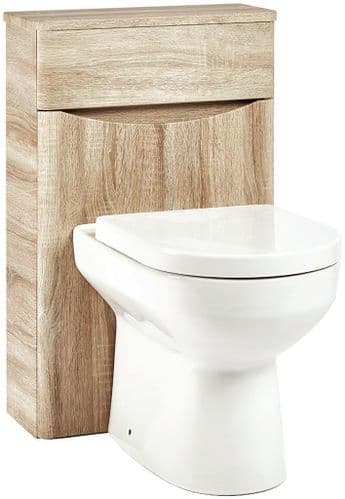 Harrison Bathrooms Bella 500mm Bordolino Driftwood Oak WC Unit