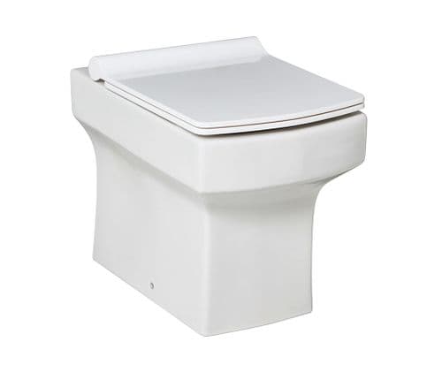 Harrison Bathrooms Denza Back To Wall Pan With Wrap Over Close Seat