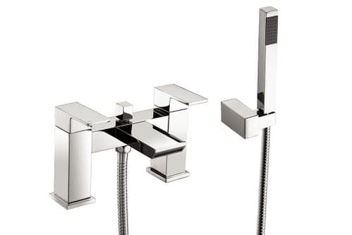 Harrison Bathrooms Eve Bath Shower Mixer with Shower Kit and Wall Bracket