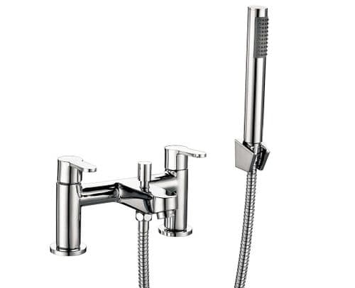 Harrison Bathrooms Favour Bath Shower Mixer with Shower Kit and Wall Bracket