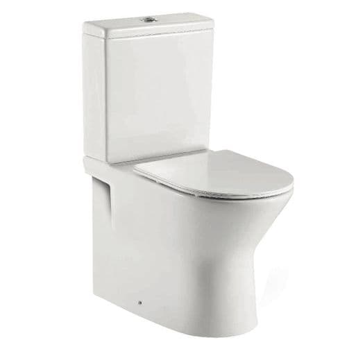 Harrison Bathrooms Middleton Rimless Closed Back Close Coupled Pan, Cistern & Soft Close Seat