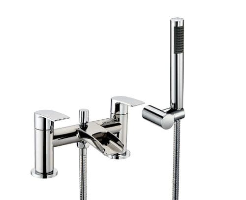 Harrison Bathrooms Monument Bath Shower Mixer with Shower Kit and Wall Bracket