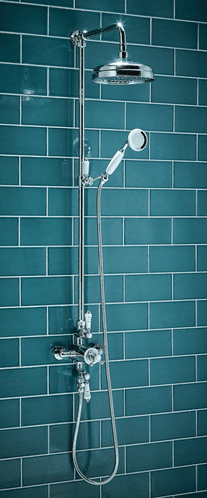 Harrison Bathrooms Traditional Thermostatic Shower With Rigid Riser & Handset