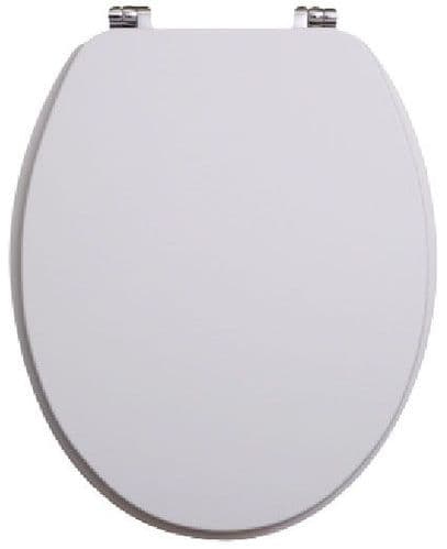 Harrison Bathrooms White Gloss MDF Soft Close Top Fix Toilet Seat