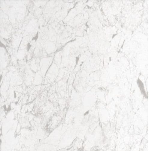 Aqualoc White Marble 1000mm PVC Shower Panel