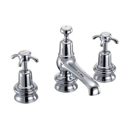 Burlington Anglesey Regent 3 Hole Basin Mixer With Pop Up Waste