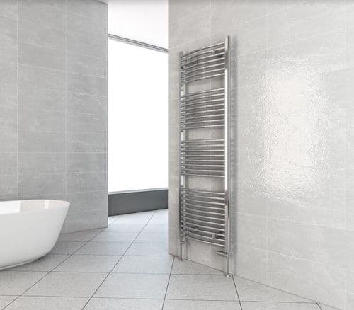 Eastbrook Bathrooms Biava Curved Chrome 1720mm Towel Radiator