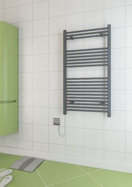 Eastbrook Bathrooms Biava Dry Element 1100mm Anthracite Towel Radiator