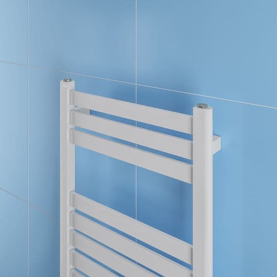 Eastbrook Bathrooms Defford Gloss White 1200mm Designer Towel Radiator