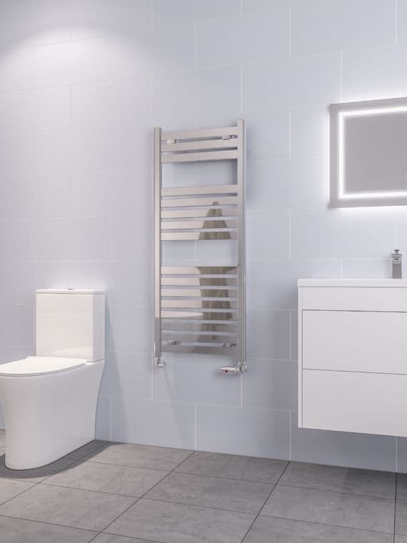 Eastbrook Bathrooms Staverton Chrome 1800mm Designer Towel Radiator