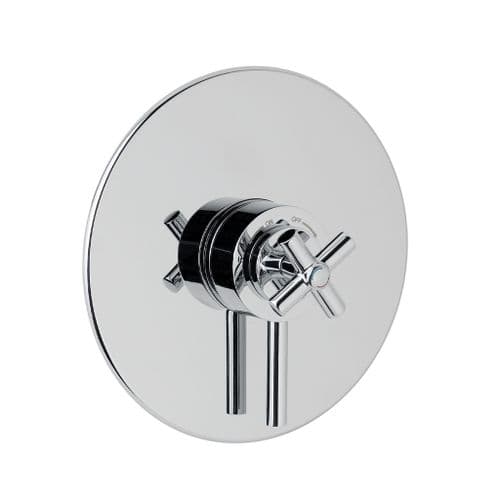Eastbrook Thermostatic Crosshead Concealed Round Shower Valve