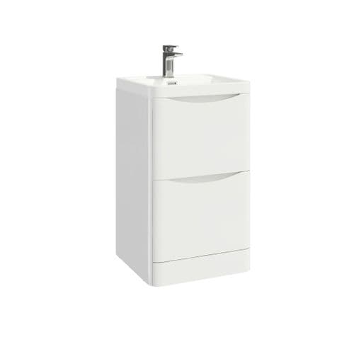 Harrison Bathrooms Bella 600mm Gloss White Basin Unit
