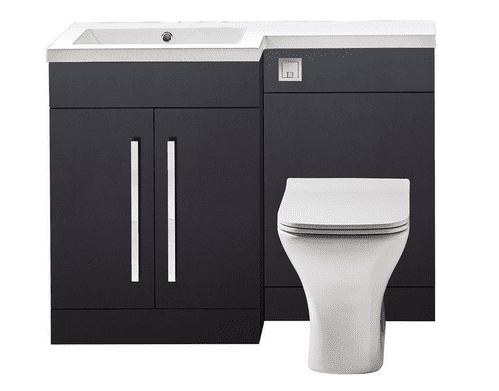 Harrison Bathrooms Lili 1100mm Matt Grey Combination Unit With Basin
