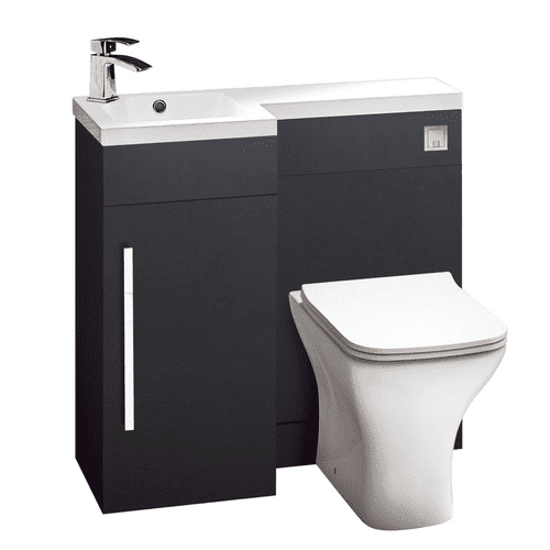 Harrison Bathrooms Lili 900mm Matt Grey Combination Unit With Basin