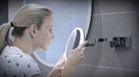 HiB Cirque LED Magnifying Mirror 200mm