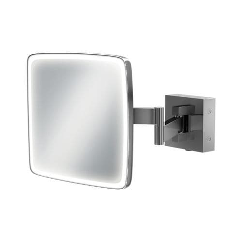 HiB Eclipse Square LED Magnifying Mirror 180mm x 180mm