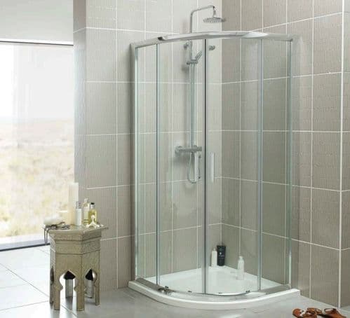 Kartell Koncept 900mm Quadrant Double Door Shower Enclosure