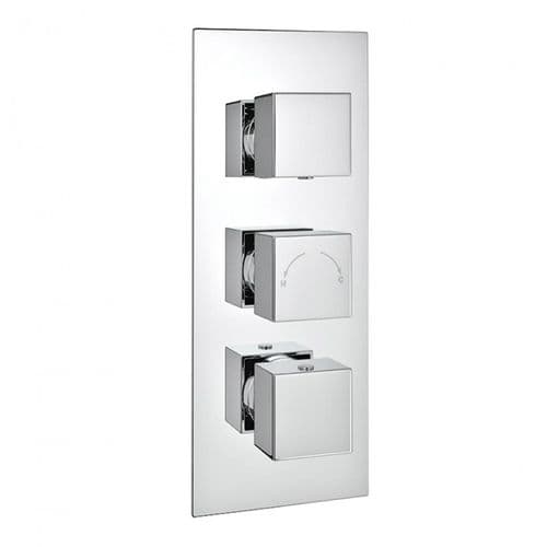 Kartell Pure Concealed Triple Outlet Thermostatic Shower Valve