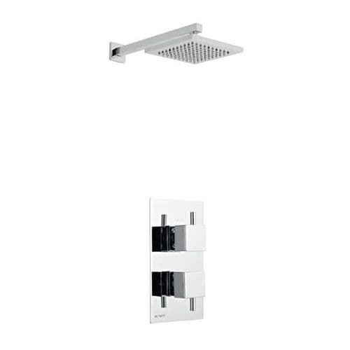 Kartell Pure Thermostatic Concealed Shower with Fixed Overhead Drencher