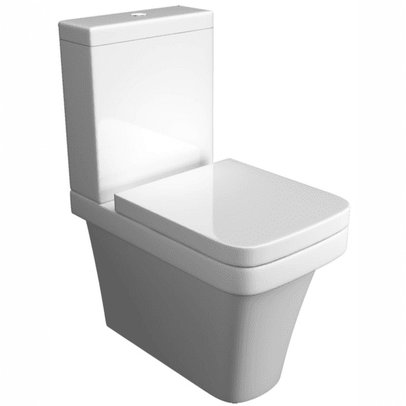 Kartell Sicily Close Coupled Closed Back Toilet and Soft Close Seat