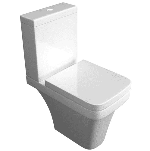 Kartell Sicily Close Coupled Open Back Toilet and Soft Close Seat