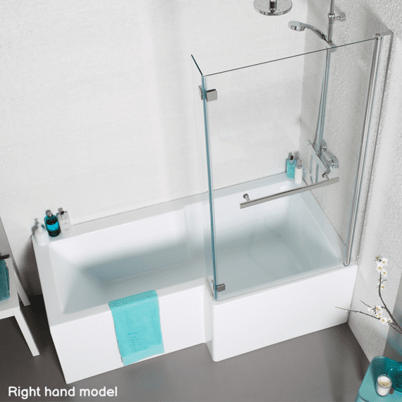 Kartell Tetris 1500mm x 850mm Squared Shower Bath