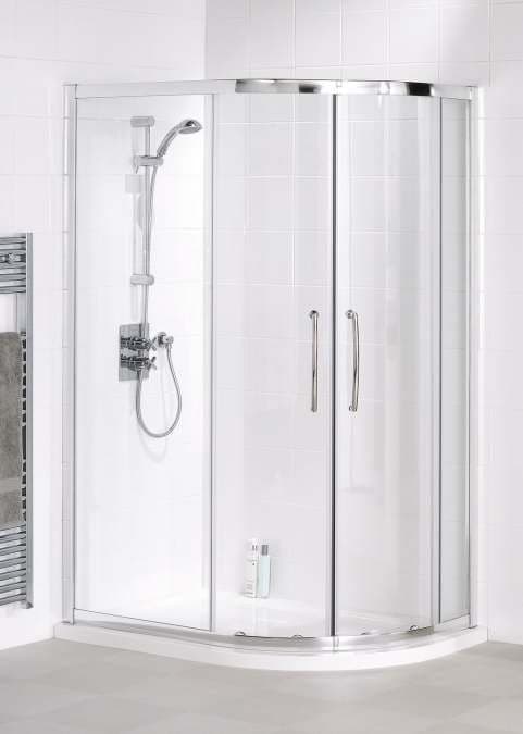 Lakes Classic Easy Fit 2 Door 800mm White Quadrant Shower Enclosure