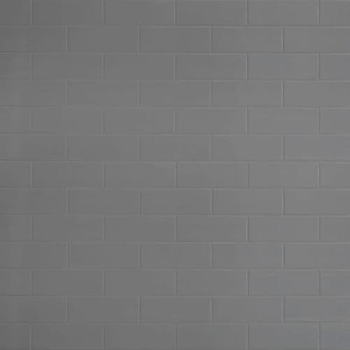 Multipanel Economy Tile Effect Grey Gloss Horizontal Wall Panel