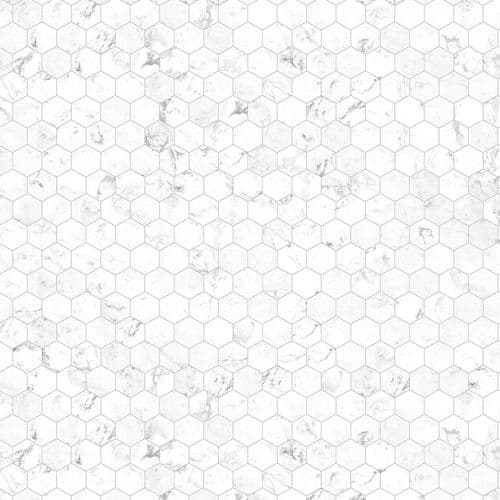 Nuance Hexagon Marble Acrylic Shower Wall Panel