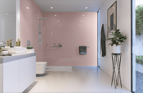 Showerwall Acrylic Blush Gloss Shower Wall Panel