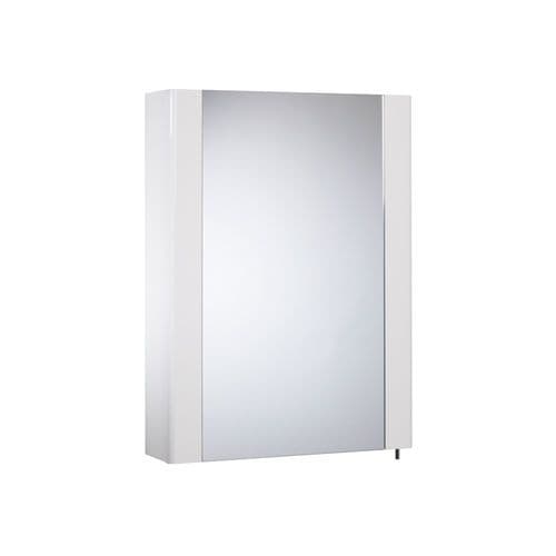 Tavistock Detail Gloss White Single Door Mirror Cabinet