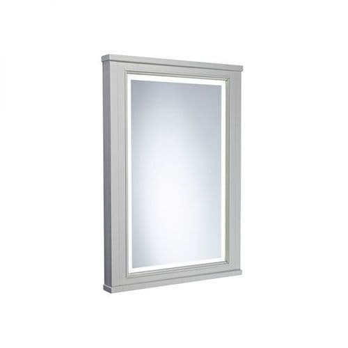 Tavistock Lansdown 450mm Framed Illuminated Mirror Pebble Grey