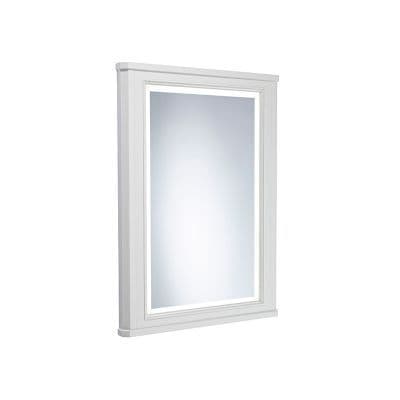Tavistock Vitoria 450mm Framed Illuminated Mirror Linen White
